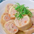 ☆３匹の子ぶた☆'s cooksnap of when they made じゅわ～っとおいしい♪油揚げの挽き肉巻き.