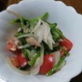 ramieru's cooksnap of when they made 新玉ねぎトマトほうれん草のナムル風サラダ.
