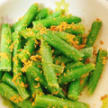 りーとぽん's cooksnap of when they made 我が家の定番！レンジでいんげんの胡麻和え.