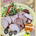 海理ママ's cooksnap of when they made ヘルシオでしっとりチャーシュー.