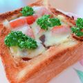 ☆３匹の子ぶた☆'s cooksnap of when they made お洒落カフェ風♪リメイク✿パングラタン✿.
