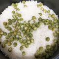 キチガイキッチン★'s cooksnap of when they made 生グリーンピースの炊き込みご飯.