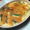 双子プラスone's cooksnap of when they made ほうれん草とベーコンの豆腐グラタン.