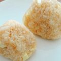 kabochang's cooksnap of when they made クレソル×チーズ×マヨの洋風おにぎり.