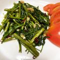 mayuまゆ56's cooksnap of when they made 空芯菜のピリ辛にんにく炒め.