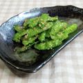 umemodoki's cooksnap of when they made 絹さやのゴマ和え.