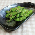 umemodoki's cooksnap of when they made 絹さやのゴマ和え.