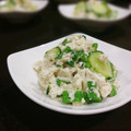 こうゆちゃん's cooksnap of when they made 離乳食完了期・オクラときゅうりの白和え丼.