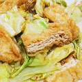 クックIT1UFK☆'s cooksnap of when they made #たっぷり油揚げの#時短キャベツ炒め.
