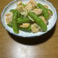 クックchitann's cooksnap of when they made えびとスナップエンドウのガーリックソテー.