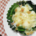 ともこキッチン's cooksnap of when they made ほうれん草とたまごのチーズ焼き☆*+.