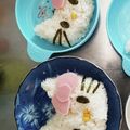 かわいい猫組's cooksnap of when they made キャラ弁❤キティちゃんおにぎり❤.