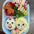 いっちーまうす's cooksnap of when they made アナ雪　エルサとオラフ　キャラ弁　デコ弁.
