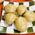 ボブナナ's cooksnap of when they made あんこたっぷり、茶まんじゅう(利休饅頭).