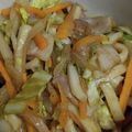 もーり☆☆'s cooksnap of when they made 子供とソース味の焼うどんランチ.