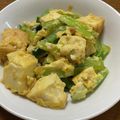 よっし～ちゃま's cooksnap of when they made 厚揚げと小松菜と卵のめんつゆ炒め.