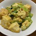 よっし～ちゃま's cooksnap of when they made 厚揚げと小松菜と卵のめんつゆ炒め.