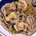 さそさ's cooksnap of when they made 鶏肉とネギの温汁つけ蕎麦.