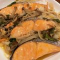 さのみー's cooksnap of when they made 塩鮭のフライパン蒸し.