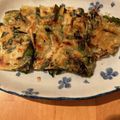 クック766L8K☆'s cooksnap of when they made お好み焼き粉でつくるチヂミ.
