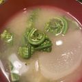 cook☆mi's cooksnap of when they made こごみのお味噌汁.