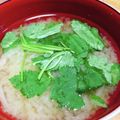 Emihann's cooksnap of when they made もやしと三つ葉の味噌汁.