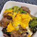 ゆっくん1129's cooksnap of when they made サニーレタスとふわふわ卵の牛肉炒め.