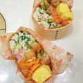 〜みみ〜's cooksnap of when they made ごま油が美味しい小松菜ベーコンおにぎり.