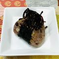 にきけん's cooksnap of when they made *お赤飯とゴマ昆布おにぎり*.