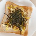 食いしんぼうパクパク's cooksnap of when they made 納豆たくあんマヨトースト.