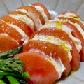 みっきいえっぐ's cooksnap of when they made 水切りヨーグルトとトマトのカプレーゼ.