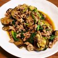 麻's cooksnap of when they made 簡単！豚ひき肉となすのポン酢炒め.