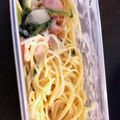 ろっくんろーるだぜ's cooksnap of when they made レンジだけ☆もちもちクリームパスタ.