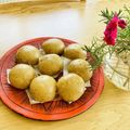 ボブナナ's cooksnap of when they made あんこたっぷり、茶まんじゅう(利休饅頭).