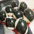 alan★jewel's cooksnap of when they made おかか味噌ネギマヨ醤油おにぎり.
