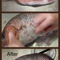 そろそろねんね's cooksnap of when they made 超簡単！魚のうろこの取り方.
