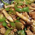 ブランシュkuu's cooksnap of when they made ピーマン、しめじ、ひき肉のカレー炒め.