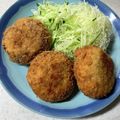 ☆mami's cooksnap of when they made キャベツたっぷりメンチカツ.