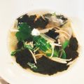 Nana777's cooksnap of when they made 秋風味♪豆苗とカニカマのあざやかすまし汁.