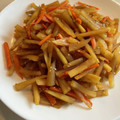tamichi's cooksnap of when they made 甘辛！人参とさつまいものきんぴら.