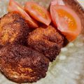 ごはんをたべるよ's cooksnap of when they made 小さなメンチカツ♪肉少量.