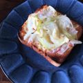 栗丸うさぎ's cooksnap of when they made 簡単おいしい！カニカマトースト♪.