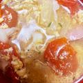 тakuмasa✩。's cooksnap of when they made ミニトマトとキャベツのほっこり卵スープ.