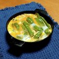 チコリママ's cooksnap of when they made 農家のレシピ★さやえんどうの卵とじ★.
