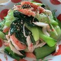 chikarin♡'s cooksnap of when they made ★青梗菜とｶﾆｶﾏの胡麻和え★.