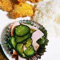 ごはん好きパンも好き's cooksnap of when they made きゅうりとハムの酢の物✿.