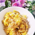 ゆるмαмα's cooksnap of when they made ☆長芋と炒り卵の和え物☆.