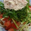 はぁぴょん's cooksnap of when they made きのう何食べた?風ツナマヨトマトそうめん.