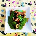 ﾁｲﾁｬﾝﾏﾏ's cooksnap of when they made シャキシャキ絹さやソース炒め.