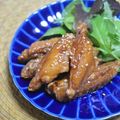taruママ's cooksnap of when they made 名古屋風手羽中甘辛からあげ.